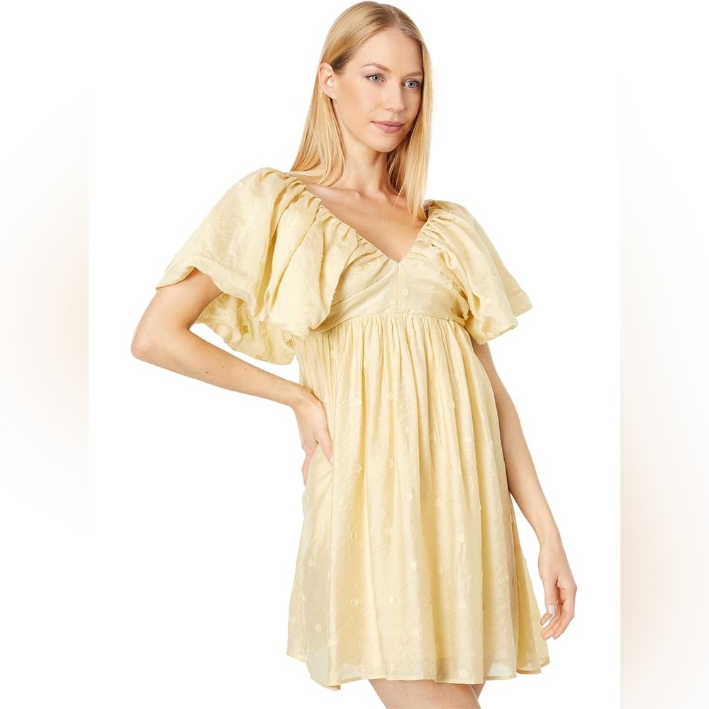Moon River Flutter Sleeve Mini Dress Size M Like New